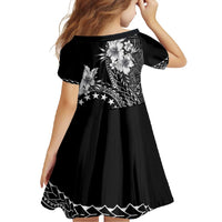 Kia Orana Cook Islands Family Matching Off Shoulder Maxi Dress and Hawaiian Shirt Tiare and Stars LT7 - Polynesian Pride