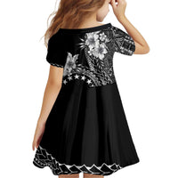 Kia Orana Cook Islands Family Matching Off Shoulder Short Dress and Hawaiian Shirt Tiare and Stars LT7 - Polynesian Pride