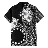Kia Orana Cook Islands Family Matching Short Sleeve Bodycon Dress and Hawaiian Shirt Tiare and Stars LT7 - Polynesian Pride