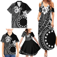 Kia Orana Cook Islands Family Matching Summer Maxi Dress and Hawaiian Shirt Tiare and Stars LT7 - Polynesian Pride