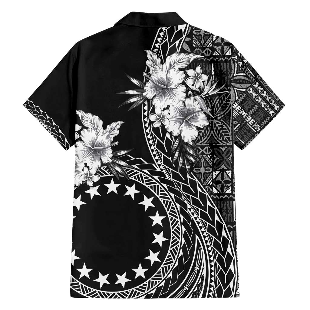 Kia Orana Cook Islands Family Matching Tank Maxi Dress and Hawaiian Shirt Tiare and Stars LT7 - Polynesian Pride