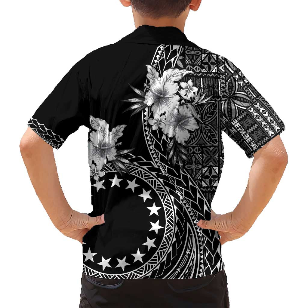 Kia Orana Cook Islands Hawaiian Shirt Tiare and Stars