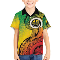 Vanuatu 45th Independence Anniversary Hawaiian Shirt Ni-Van Sandroing - Polynesian Pride