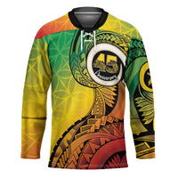 Vanuatu 45th Independence Anniversary Hockey Jersey Ni-Van Sandroing - Polynesian Pride