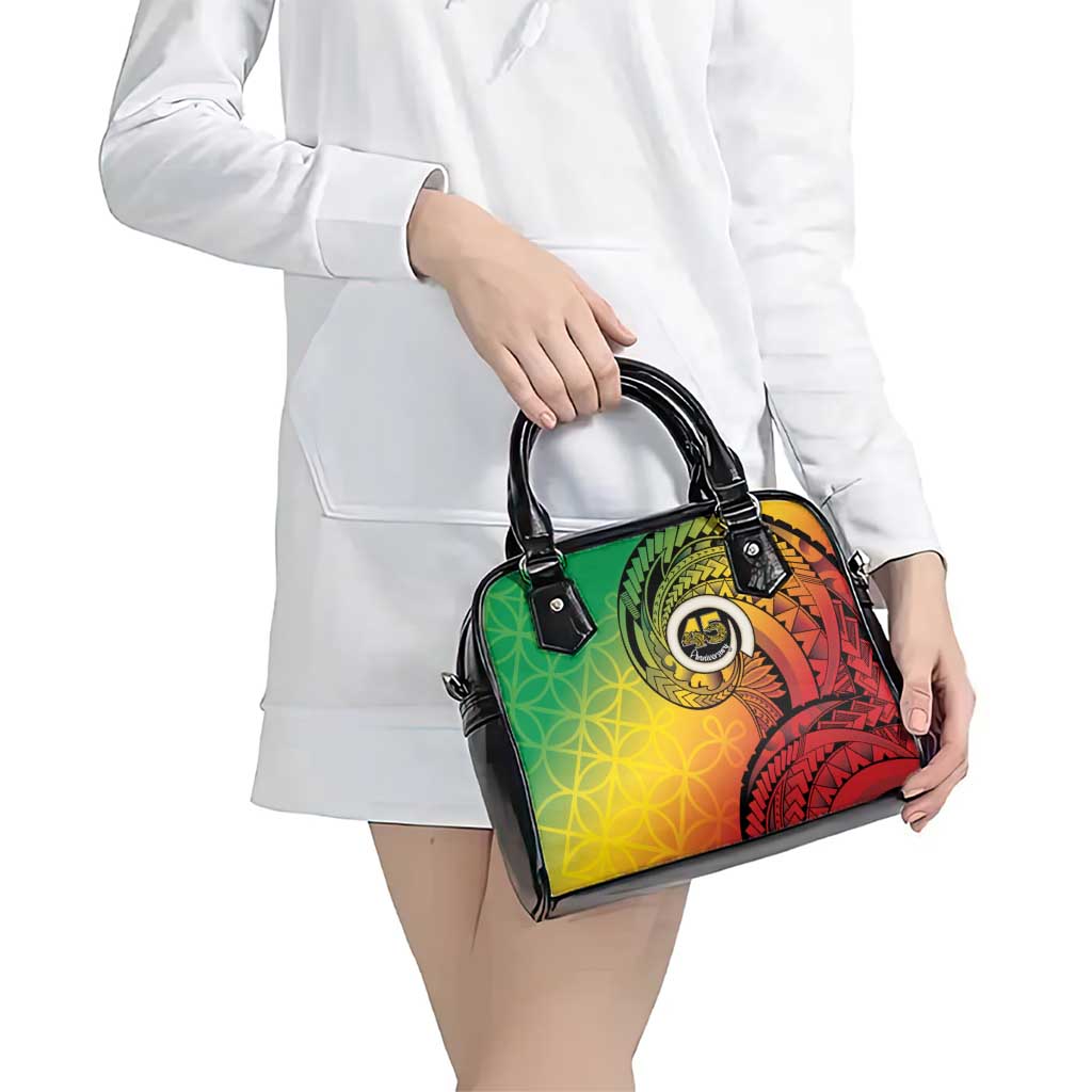 Vanuatu 45th Independence Anniversary Shoulder Handbag Ni-Van Sandroing - Polynesian Pride