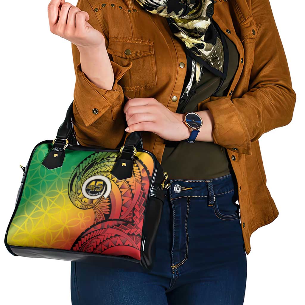 Vanuatu 45th Independence Anniversary Shoulder Handbag Ni-Van Sandroing - Polynesian Pride