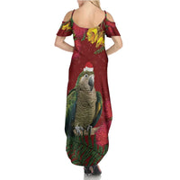 Kakapo Bird New Zealand Family Matching Summer Maxi Dress and Hawaiian Shirt Floral Christmas LT7 - Polynesian Pride