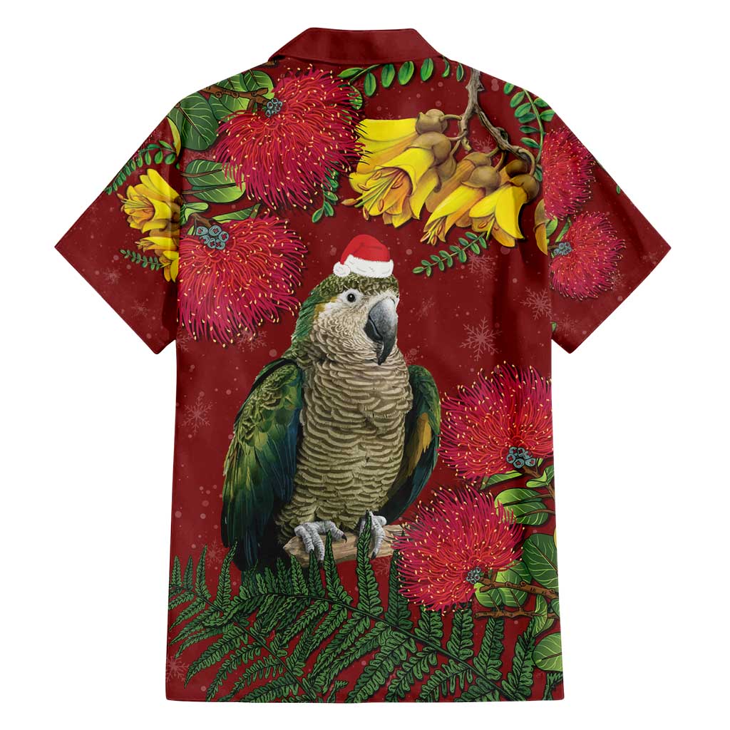 Kakapo Bird New Zealand Family Matching Tank Maxi Dress and Hawaiian Shirt Floral Christmas LT7 - Polynesian Pride