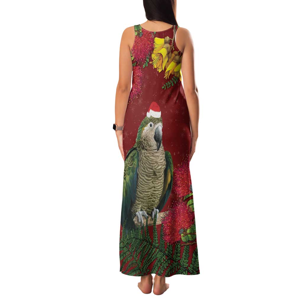 Kakapo Bird New Zealand Family Matching Tank Maxi Dress and Hawaiian Shirt Floral Christmas LT7 - Polynesian Pride