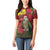 Kakapo Bird New Zealand Women Polo Shirt Floral Christmas