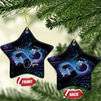 Polynesian Personalized Memorial Ceramic Ornament Oceanic Infinity Symbol - Until We Meet Again - Polynesian Pride