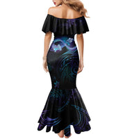 Polynesian Personalized Memorial Family Matching Mermaid Dress and Hawaiian Shirt Oceanic Infinity Symbol - Until We Meet Again - Polynesian Pride