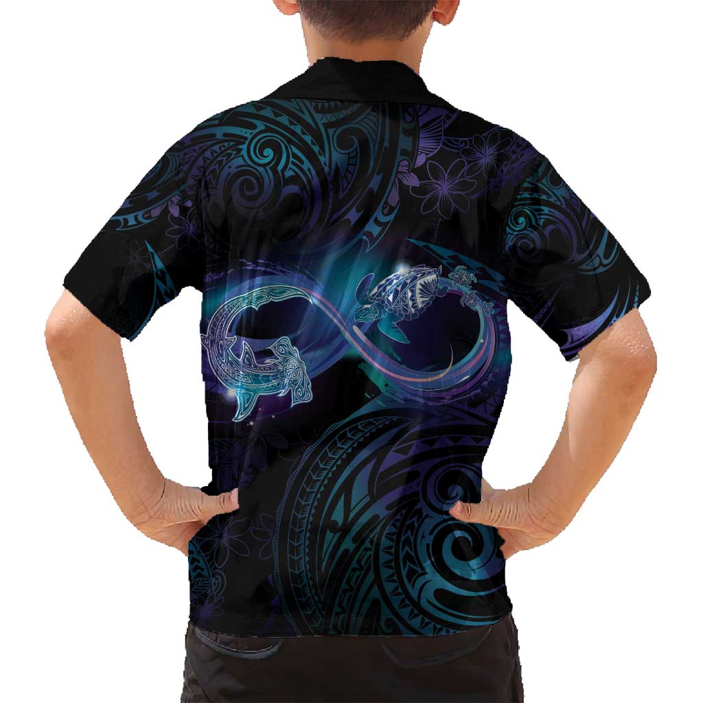 Polynesian Personalized Memorial Family Matching Summer Maxi Dress and Hawaiian Shirt Oceanic Infinity Symbol - Until We Meet Again - Polynesian Pride