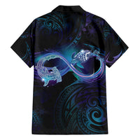 Polynesian Personalized Memorial Family Matching Summer Maxi Dress and Hawaiian Shirt Oceanic Infinity Symbol - Until We Meet Again - Polynesian Pride