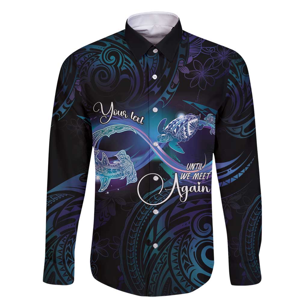 Polynesian Personalized Memorial Family Matching Summer Maxi Dress and Hawaiian Shirt Oceanic Infinity Symbol - Until We Meet Again - Polynesian Pride