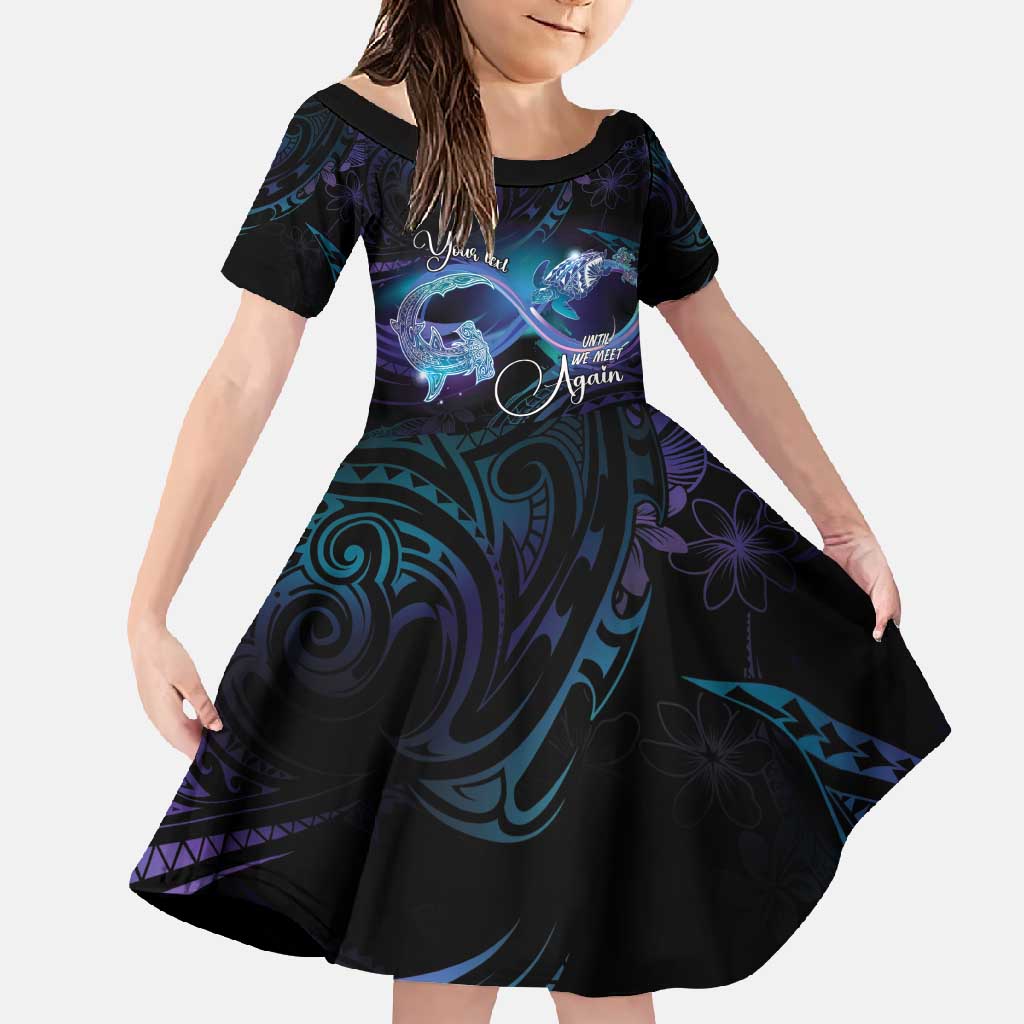 Polynesian Personalized Memorial Family Matching Tank Maxi Dress and Hawaiian Shirt Oceanic Infinity Symbol - Until We Meet Again - Polynesian Pride