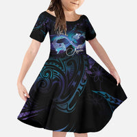 Polynesian Personalized Memorial Family Matching Tank Maxi Dress and Hawaiian Shirt Oceanic Infinity Symbol - Until We Meet Again - Polynesian Pride