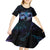 Polynesian Personalized Memorial Kid Short Sleeve Dress Oceanic Infinity Symbol - Until We Meet Again - Polynesian Pride