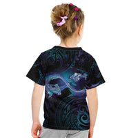 Polynesian Personalized Memorial Kid T Shirt Oceanic Infinity Symbol - Until We Meet Again - Polynesian Pride
