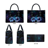 Polynesian Personalized Memorial Leather Bag Oceanic Infinity Symbol - Until We Meet Again - Polynesian Pride