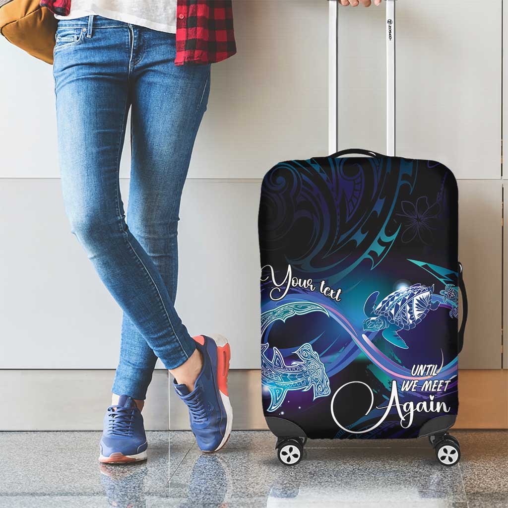 Polynesian Personalized Memorial Luggage Cover Oceanic Infinity Symbol - Until We Meet Again - Polynesian Pride