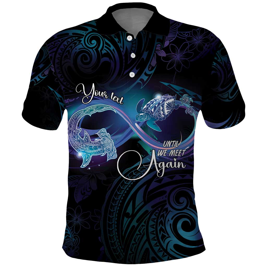Polynesian Personalized Memorial Polo Shirt Oceanic Infinity Symbol - Until We Meet Again - Polynesian Pride