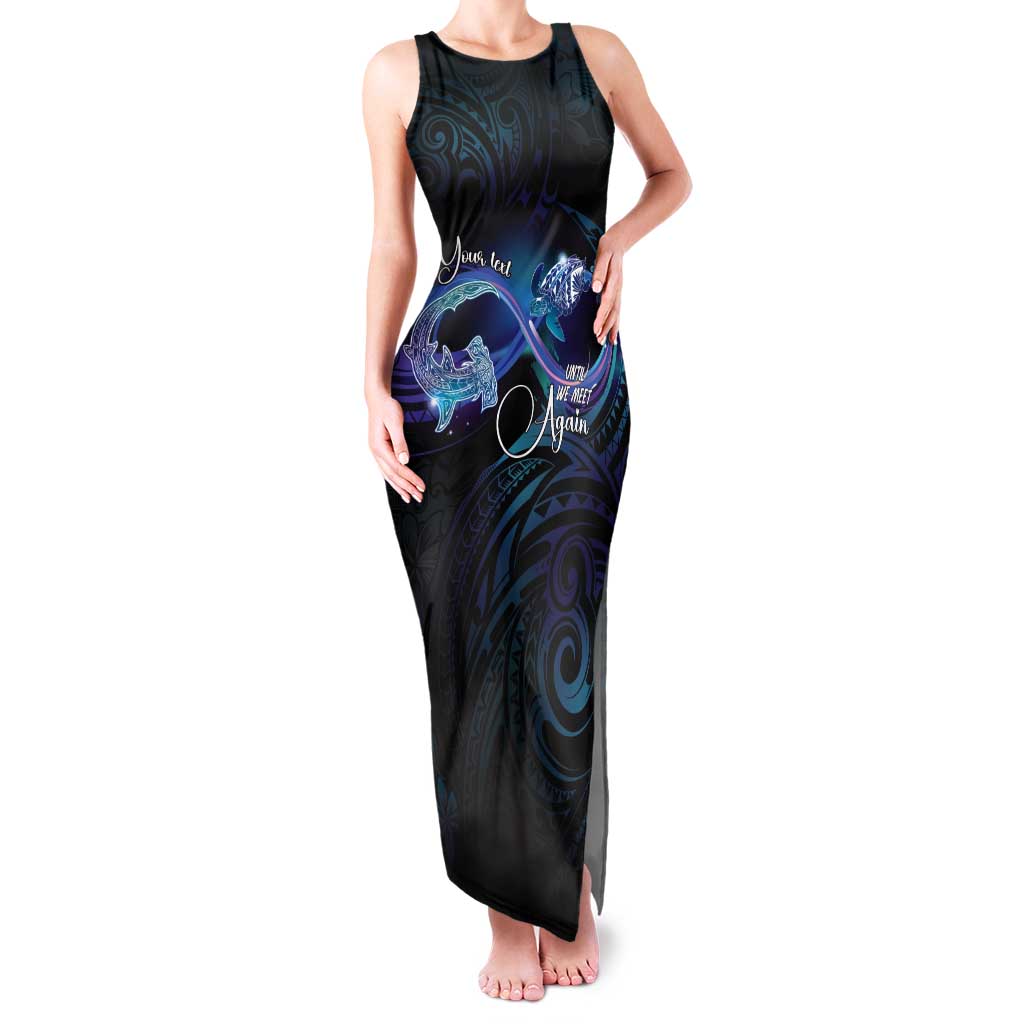 Polynesian Personalized Memorial Tank Maxi Dress Oceanic Infinity Symbol - Until We Meet Again - Polynesian Pride