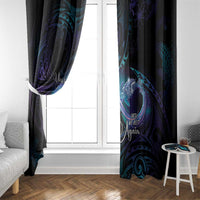 Polynesian Personalized Memorial Window Curtain Oceanic Infinity Symbol - Until We Meet Again - Polynesian Pride