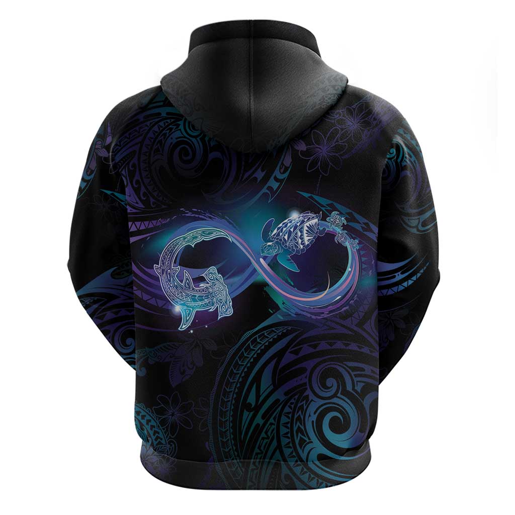 Polynesian Personalized Memorial Zip Hoodie Oceanic Infinity Symbol - Until We Meet Again LT7 - Polynesian Pride