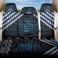 New Zealand Matariki Back Car Seat Cover Galaxy Styled Taniko LT7 One Size Blue - Polynesian Pride
