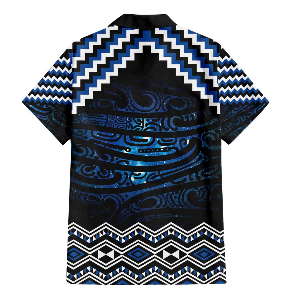 New Zealand Matariki Family Matching Mermaid Dress and Hawaiian Shirt Galaxy Styled Taniko LT7 - Polynesian Pride
