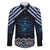 New Zealand Matariki Family Matching Off The Shoulder Long Sleeve Dress and Hawaiian Shirt Galaxy Styled Taniko