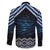 New Zealand Matariki Family Matching Off The Shoulder Long Sleeve Dress and Hawaiian Shirt Galaxy Styled Taniko