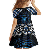 New Zealand Matariki Family Matching Off Shoulder Maxi Dress and Hawaiian Shirt Galaxy Styled Taniko LT7 - Polynesian Pride