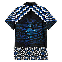 New Zealand Matariki Family Matching Off Shoulder Maxi Dress and Hawaiian Shirt Galaxy Styled Taniko LT7 - Polynesian Pride