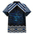 New Zealand Matariki Family Matching Off Shoulder Short Dress and Hawaiian Shirt Galaxy Styled Taniko