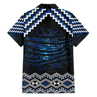 New Zealand Matariki Family Matching Short Sleeve Bodycon Dress and Hawaiian Shirt Galaxy Styled Taniko LT7 - Polynesian Pride