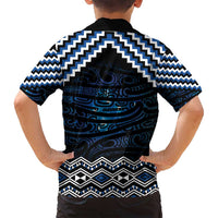 New Zealand Matariki Family Matching Summer Maxi Dress and Hawaiian Shirt Galaxy Styled Taniko LT7 - Polynesian Pride