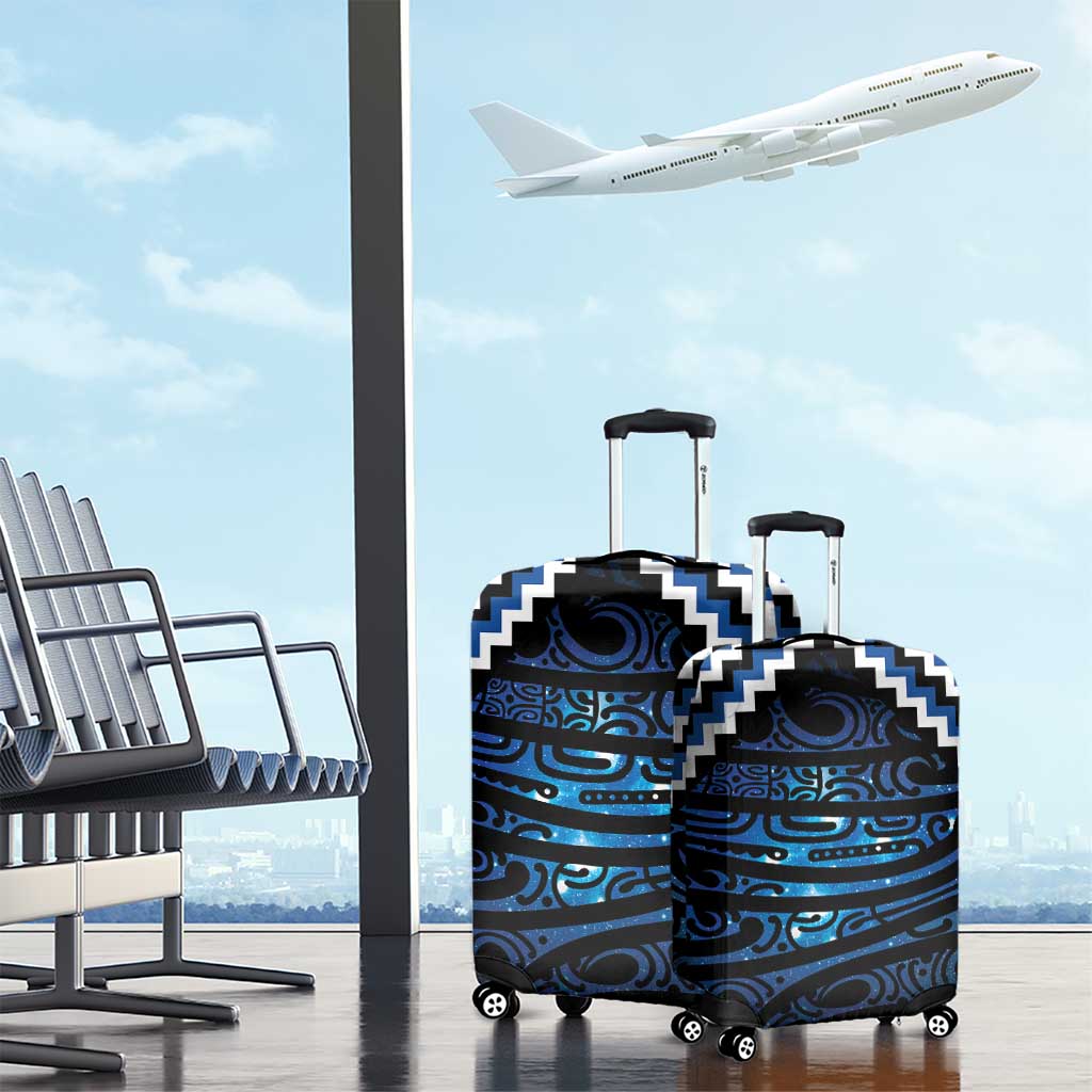 New Zealand Matariki Luggage Cover Galaxy Styled Taniko