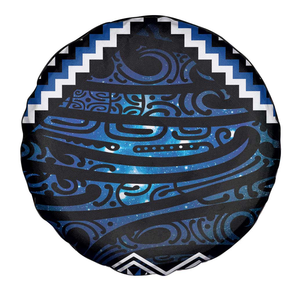 New Zealand Matariki Spare Tire Cover Galaxy Styled Taniko LT7 - Polynesian Pride