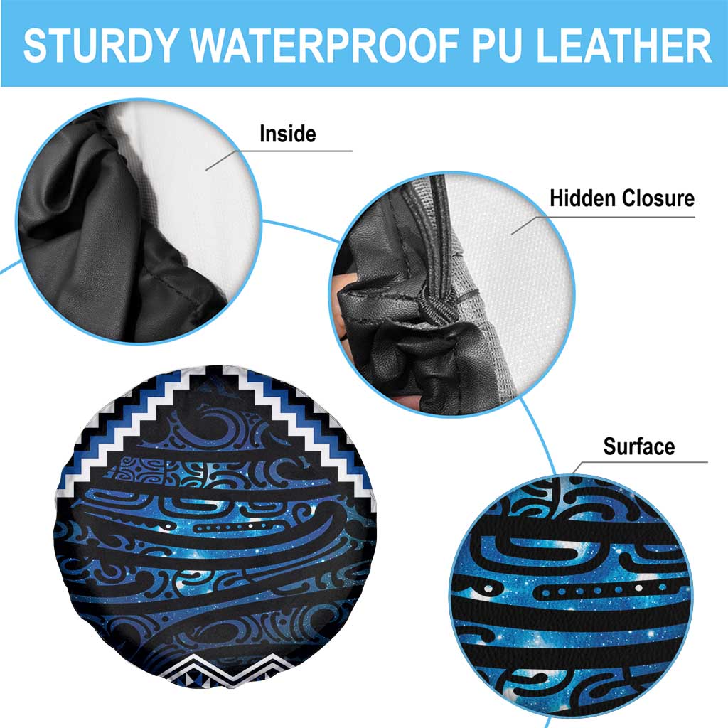 New Zealand Matariki Spare Tire Cover Galaxy Styled Taniko LT7 - Polynesian Pride