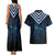 New Zealand Matariki Couples Matching Tank Maxi Dress and Hawaiian Shirt Galaxy Poutama Motifs