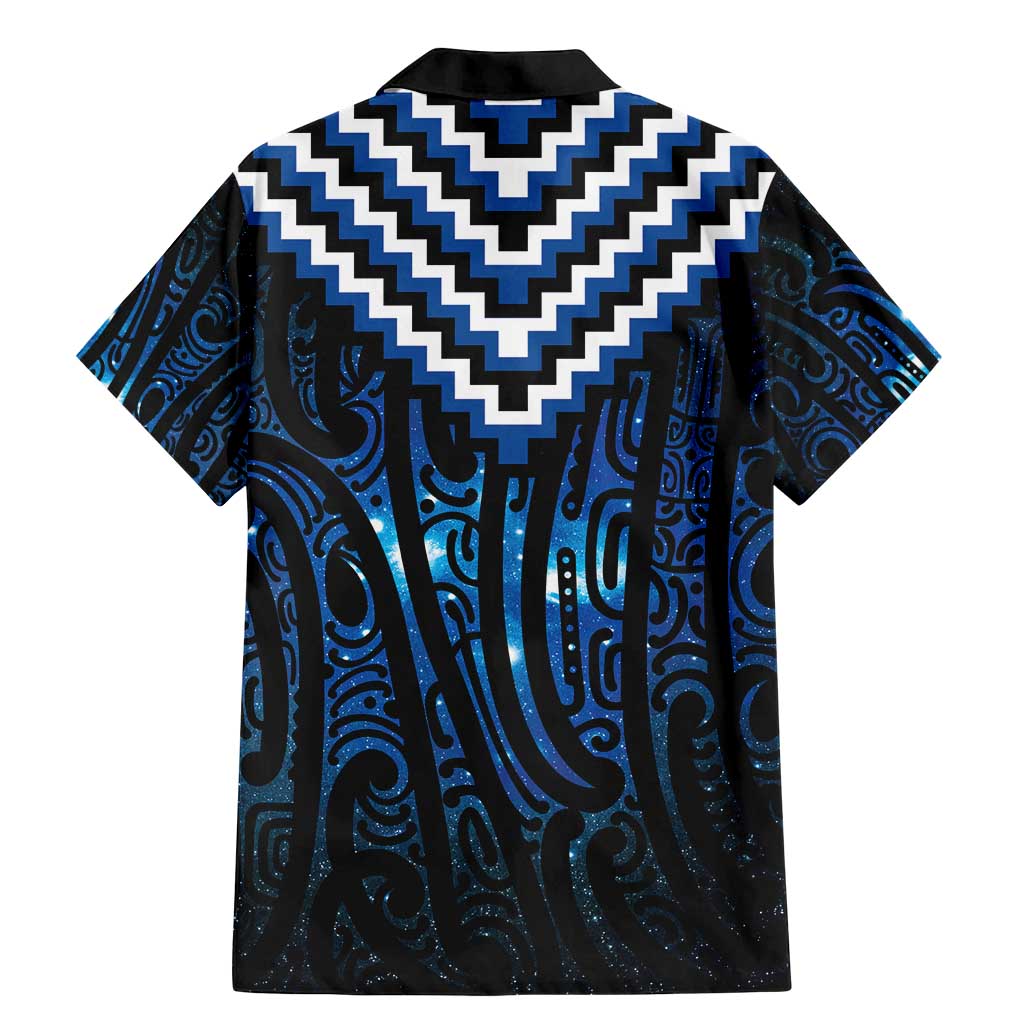 New Zealand Matariki Family Matching Mermaid Dress and Hawaiian Shirt Galaxy Poutama Motifs LT7 - Polynesian Pride