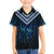 New Zealand Matariki Family Matching Off The Shoulder Long Sleeve Dress and Hawaiian Shirt Galaxy Poutama Motifs