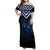 New Zealand Matariki Family Matching Off Shoulder Maxi Dress and Hawaiian Shirt Galaxy Poutama Motifs