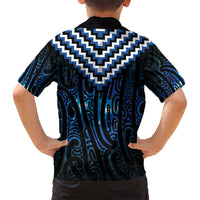 New Zealand Matariki Family Matching Summer Maxi Dress and Hawaiian Shirt Galaxy Poutama Motifs LT7 - Polynesian Pride