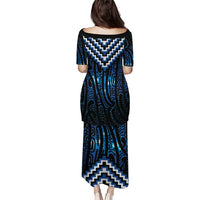 New Zealand Matariki Puletasi Galaxy Poutama Motifs LT7 - Polynesian Pride