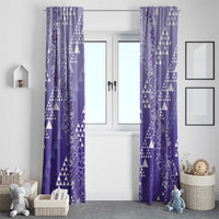 Hawaii Lavender Kapa Window Curtain Vintage 'Ohe Kāpala Motifs Mix Plumeria Leis