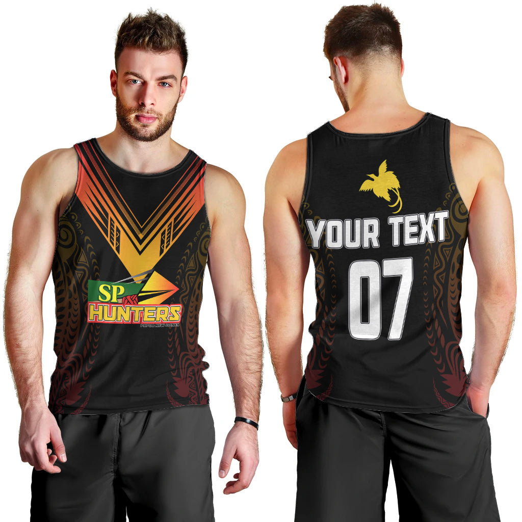 Personalised PNG Hunters Rugby Men Tank Top Motuan Style LT7 - Polynesian Pride
