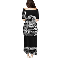 Polynesian Plumeria Puletasi Ride The Waves - Black LT7 - Polynesian Pride